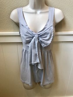 Adorable pale blue tank top. S XS