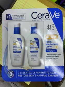 CeraVe AM Facial Moisturizing Lotion SPF 30 2-Pack