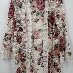 Women's Jolie and Joy Floral Kimono/Duster 