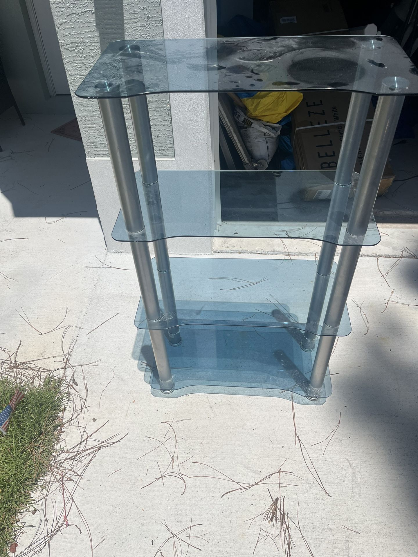 4 Level Glass Shelf