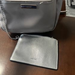 Nine West Grey/Silver backpack 
