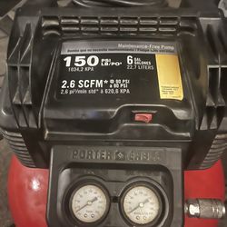 Porter cable 6 gal 160 psi