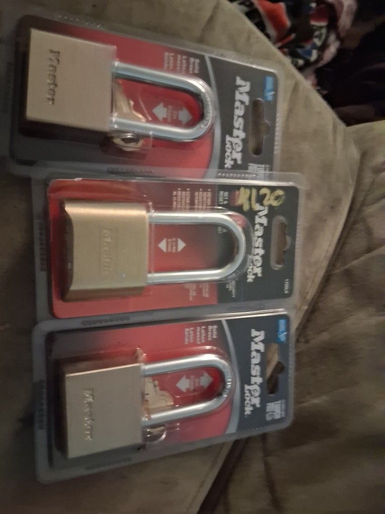 Brass Masterlock Locks New 12 Each Or 30 For All 3