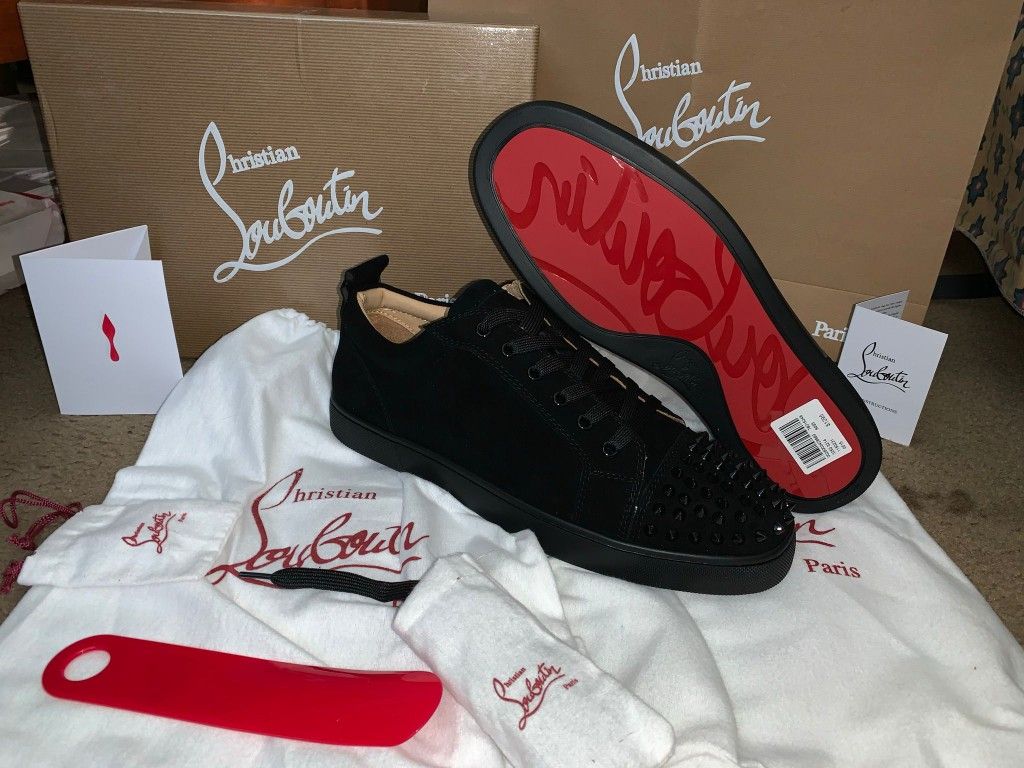 CL black Red Bottom Sneakers