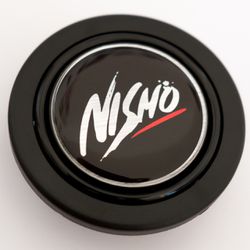 Nissan Nismo Horn Button (Momo Steering Wheel Nardi OMP Sparco NRG) 240z 260z 280z Roadster 510 Nissan Motorsports International Skyline Sunny
