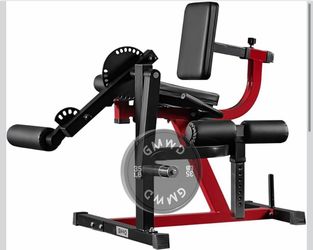 Leg Extension and Curl Machine, Lower Body Special Leg Machine, Adjustable Leg Exercise Bench with Plate Loaded, Leg Rotary Extension for Thigh, Home