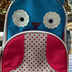 Skip Hop Owl Toddler Kid Backpack Rolling 