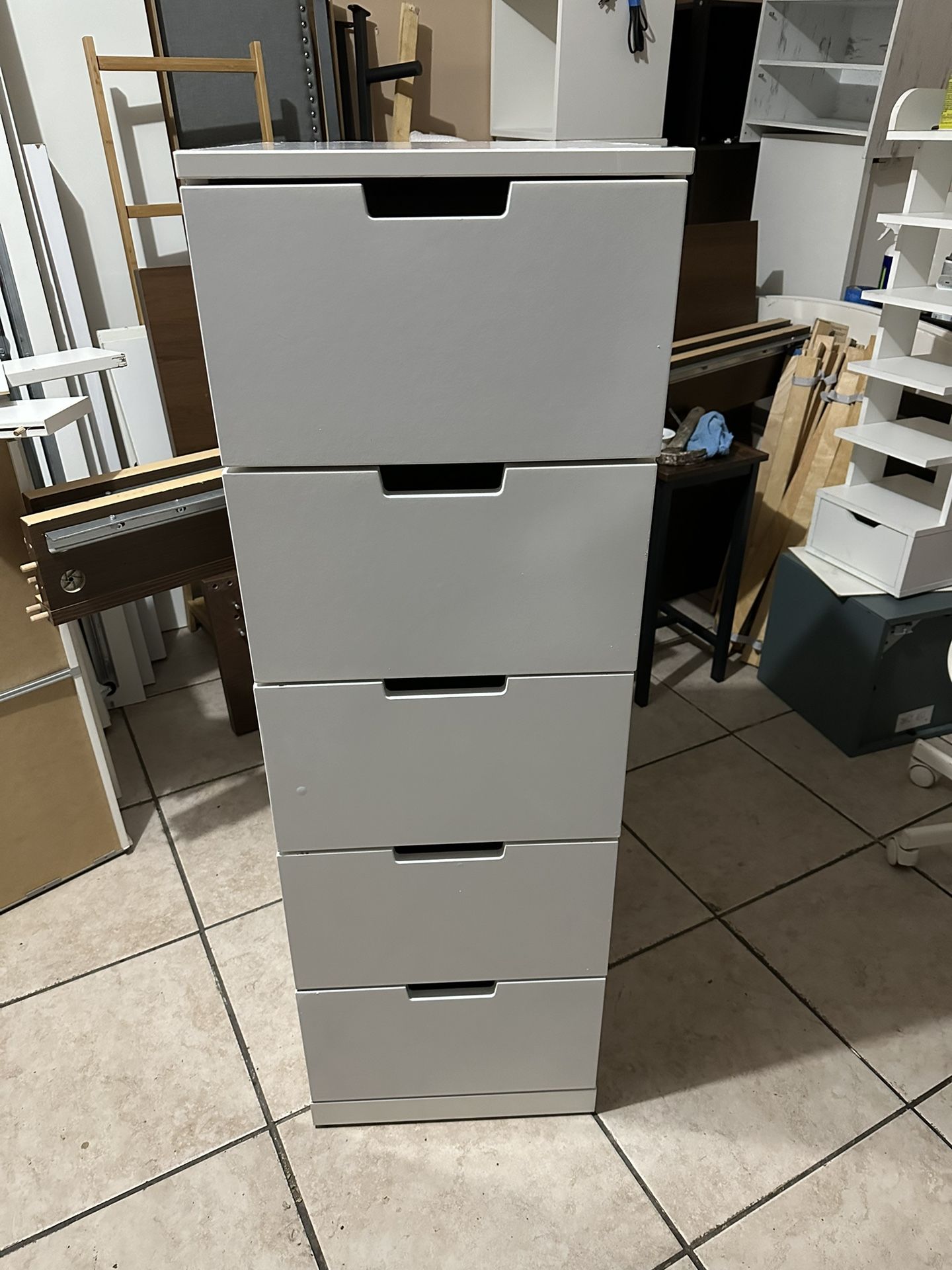Ikea NORDLI 5-drawer chest, white