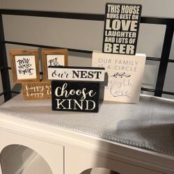 Farmhouse Decorative Word Blocks
