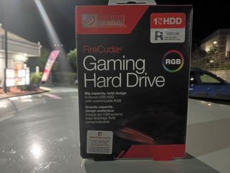 Seagate FireCuda Gaming 1TB External USB 3.2 Gen 1 Hard Drive with RGB LED Lighting (