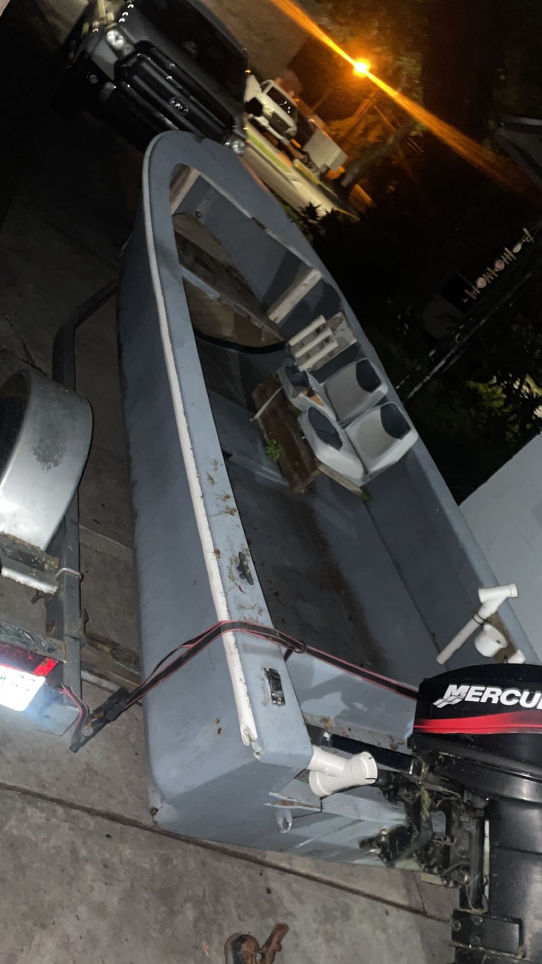 17 Ft Boat And Heavy Duty Trailer.