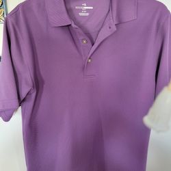 Men  Golf  Shirt NEW SM Purple Short Sleeves 