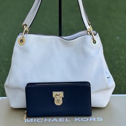 Michael Kors shoulder bag with wallet, used/Set MK usado