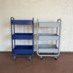 One Set of 2 Metal New Carts