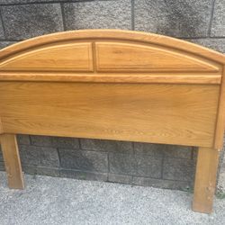 FULL/QUEEN golden oak headboard 