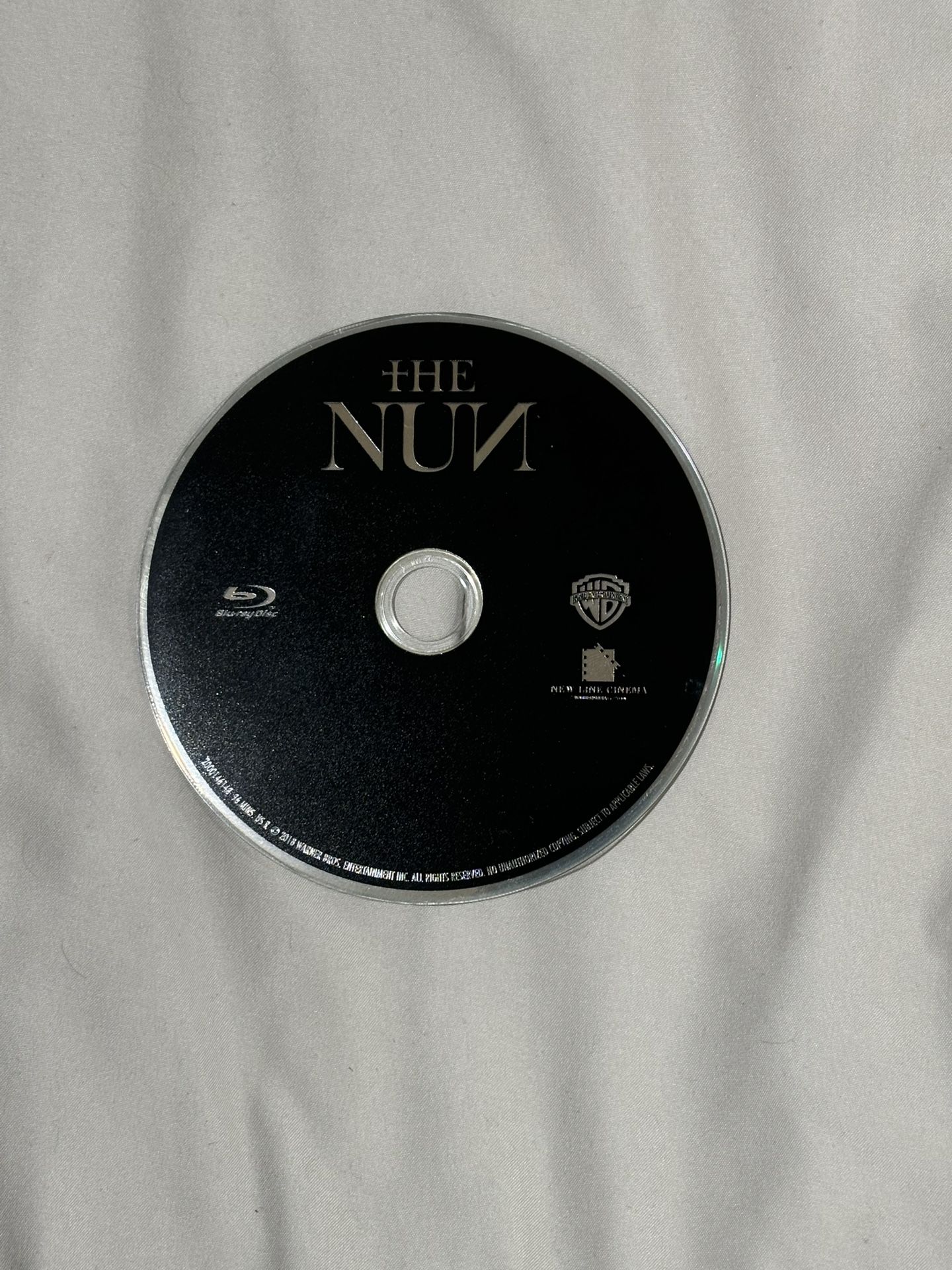 The Nun - Blu-ray, 2018 - Perfect Condition - Disc Only
