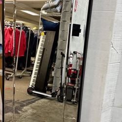 Olivia Beveled Glass Floor Mirror / Glass frame / Wood Backing / Leaning Mirror - NEW IN BOX