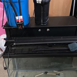 45 Gallon Aquarium With Fuval canister Filter and Stand