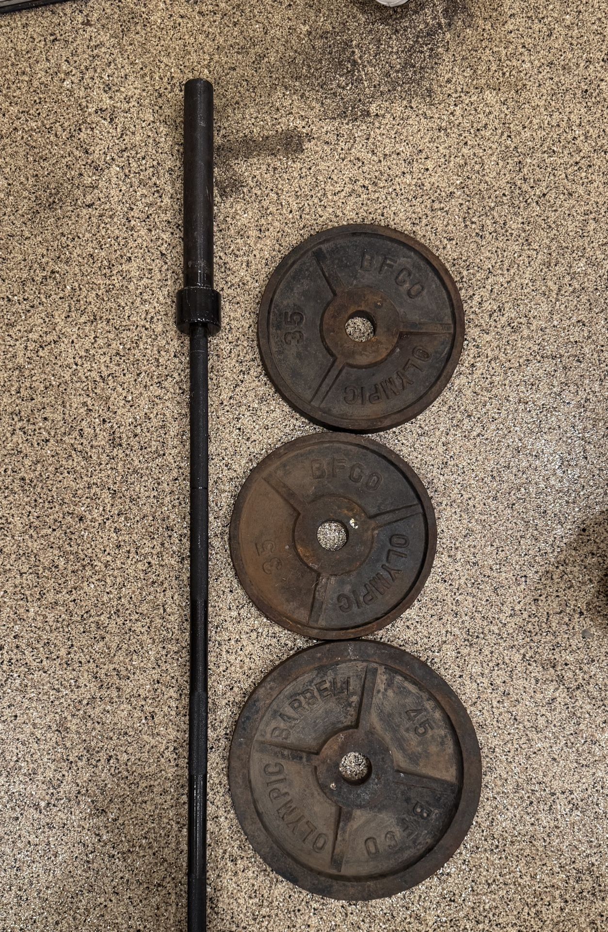 Olympic Weights And Barbell