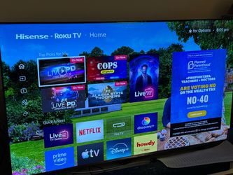 Hisense 65” U6GR 4K QLED Roku Smart TV