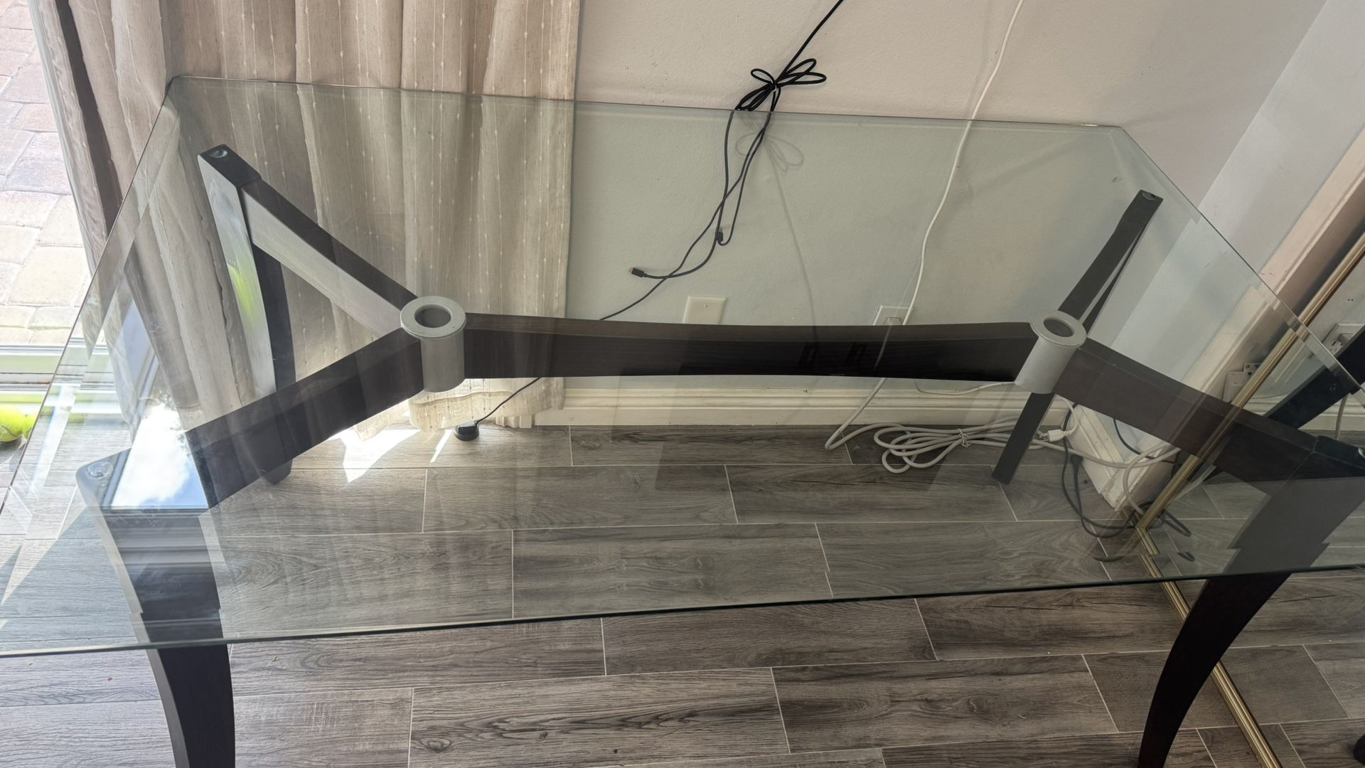 Glass Dining Table 3’X5’ Study Desk