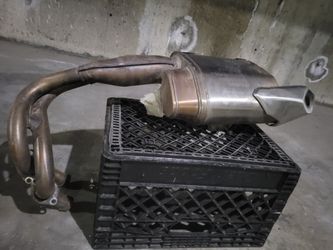 Versys 650 Year 2015 Stock Oem Exhaust Header Slip On Muffler