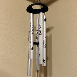 Wind Chime With Photo Frame Attached 