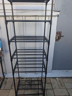 Shoe and hat  rack.