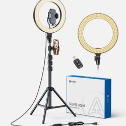 Andobil Foldable and Portable Selfie Light with Extendable Tripod Stand 