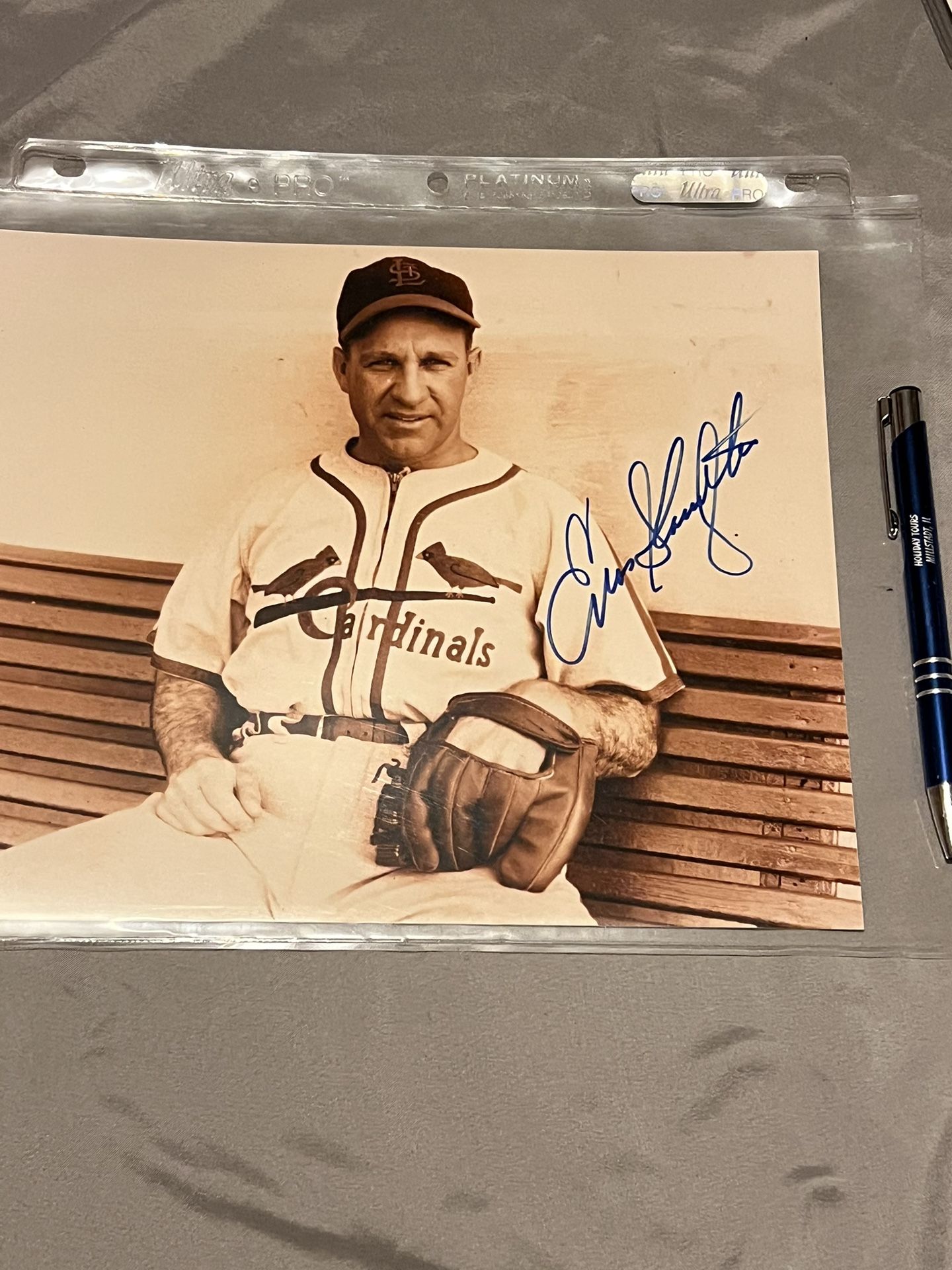 Enos Slaughter Autographed 8”x10” Photo !