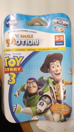 Vtech active learning games v.smile motion toy story
