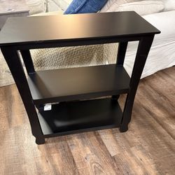 30” Black End Table