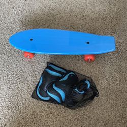Chilren’s Skateboard With Elbow Pad And Knee Pad