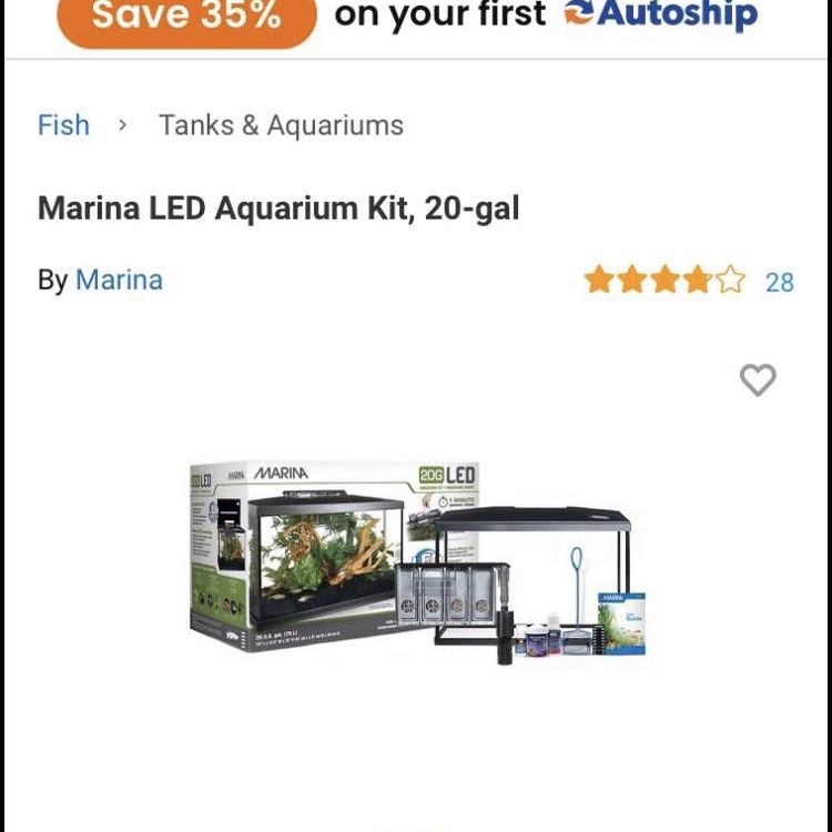 MARINA LED Aquarium Kit, 20-gal 