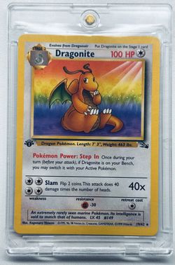 Pokémon  Card Dragonite first edition