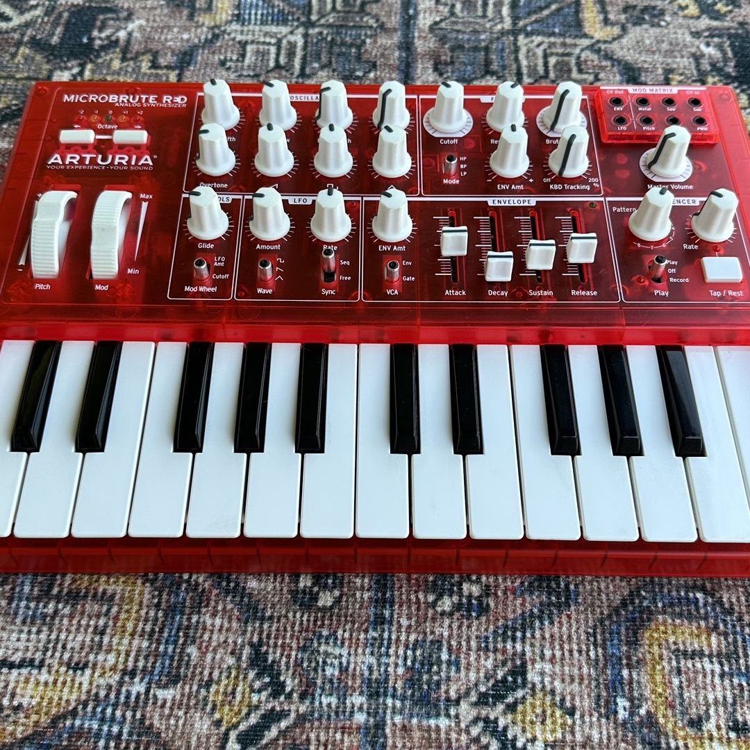 Arturia Microbrute Red Analog Mono Synthesizer for Sale in Tustin