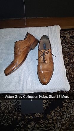 Aston Grey Kobe Men's Brown Leather Oxford