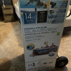 Pool With Pump Filter, Ladder, And Cover