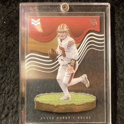 2022 49ers BROCK PURDY “ACETATE” CLEAR MAGNITUDE ROOKIE CARD 