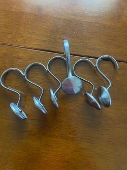 Metal Shower Curtain Hooks