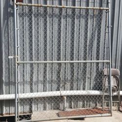 Chain link fence 8 feet height by 77 Lena feet with gate