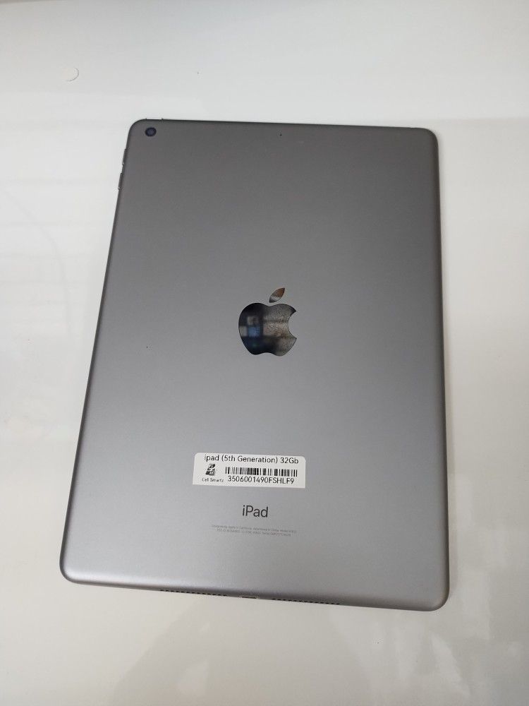 iPad 5th Generation iOS 16 32Gb Clean Working Finger Print Comes With Warranty And Charger @ Cell Smartz 🥰