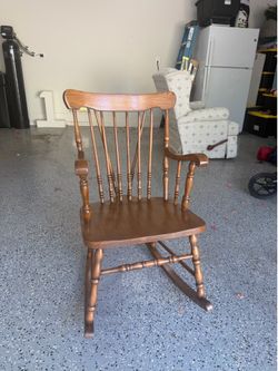 Wooden rocking chair