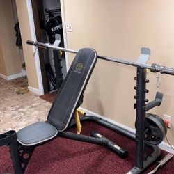 Bar N Bench And Rack Weights Sold Separate 