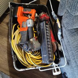 Bucket Full Of Tools And Extension Cords To 100 Ft Long 150 Ft Long And More