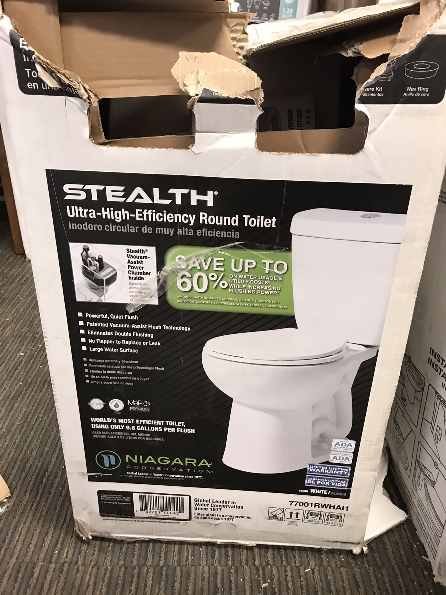 Stealth Ultra High Efficiency Round Toilet