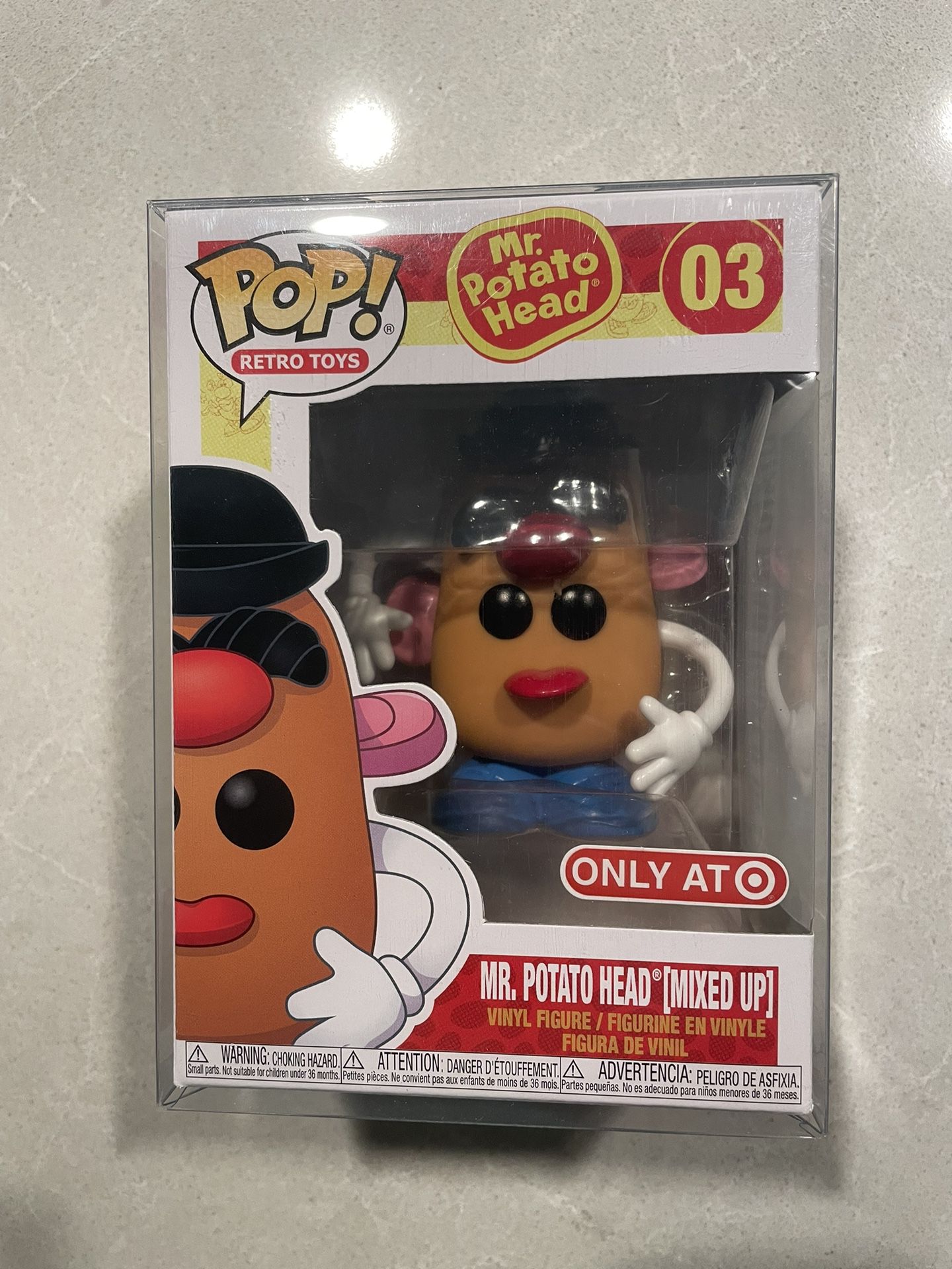 Mr Potato Head Funko Pop *MINT* Target Exclusive Retro Toys 03 with protector Mixed Up Face Scrambled