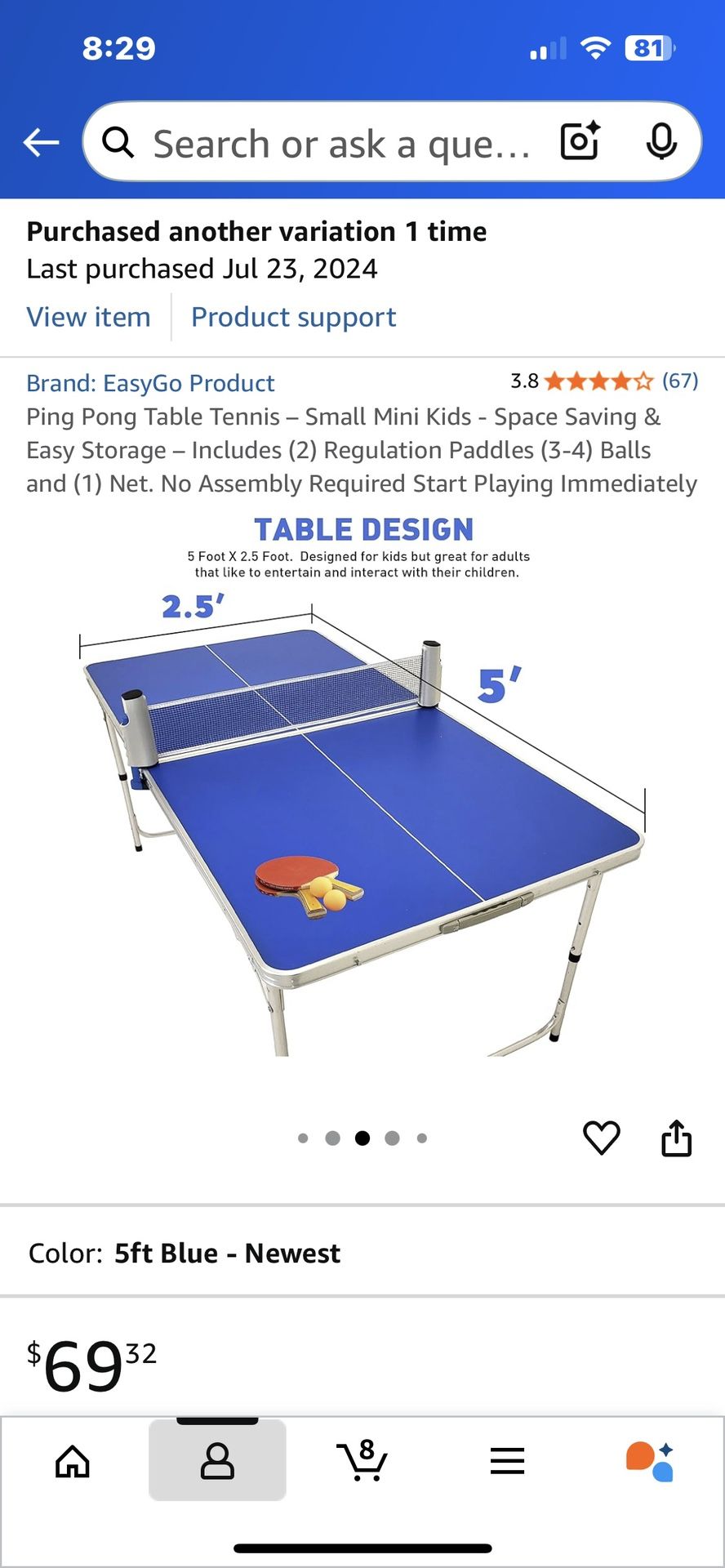 Brand New Kids MINI Ping-pong Table
