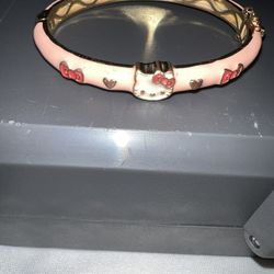 Gold Plated Kids Hello Kitty Bracelet 