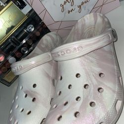 Sparkly Crocs SIZE 9